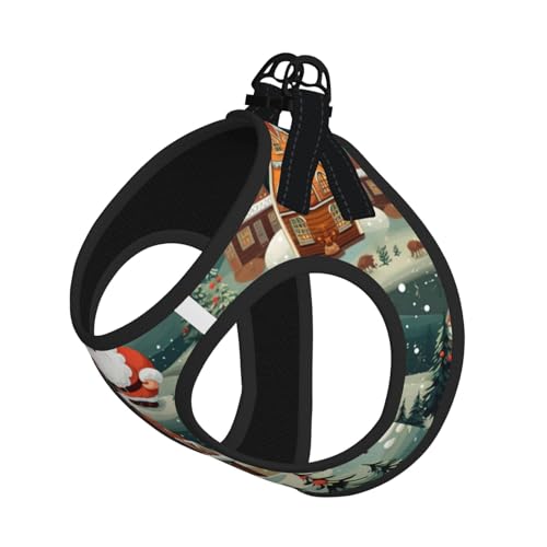 L Pet Leash Vest Dog Harness - Small Size Christmas Village Print Leash Set with Buckle, Canine Companion Outdoor dog walking L Pet Leash Vest Dog Harness - Small Size Christmas Village Print Leash Set with Buckle, Canine Companion Outdoor dog walking von LLOTPQ