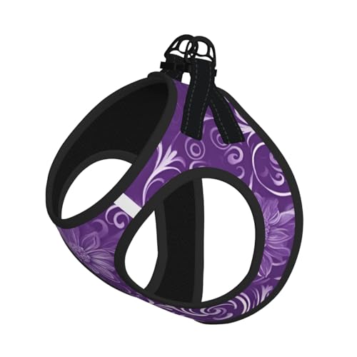 L Pet Leash Vest Hundegeschirr, kleine Größe, florale Wirbel, Efeu-Druck, Leinen-Set mit Schnalle, Hundebegleiter, Outdoor-Spaziergänge L Pet Leash Vest Hundegeschirr, kleine Größe, florale Wirbel, Efeu-Druck, Leinen-Set mit Schnalle, Hundebegleiter, Outdoor-Spaziergänge von LLOTPQ