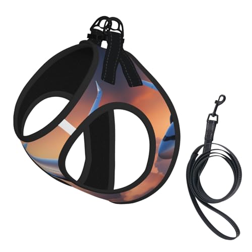 L Pet Leash Vest Hundegeschirr – kleine Größe, schöner Himmelsflugzeugdruck, Leinen-Set mit Schnalle, Hundebegleiter, Outdoor-Spaziergänge L Pet Leash Vest Hundegeschirr – kleine Größe, schöner Himmelsflugzeugdruck, Leinen-Set mit Schnalle, Hundebegleiter, Outdoor-Spaziergänge von LLOTPQ
