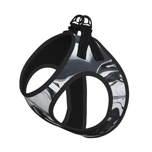 L Pet Leash Vest Hundegeschirr – kleine Größe, schwarz-weiß, Marmor-Druck, Leinen-Set mit Schnalle, Hundebegleiter, Outdoor-Spaziergänge L Pet Leash Vest Hundegeschirr – kleine Größe, schwarz-weiß, Marmor-Druck, Leinen-Set mit Schnalle, Hundebegleiter, Outdoor-Spaziergänge von LLOTPQ