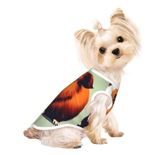 L Pet atmungsaktives ärmelloses T-Shirt – weicher Meerschweinchen-Illustrationsdruck, dehnbare Weste für kleine, mittelgroße Hunde und Katzen L Pet atmungsaktives ärmelloses T-Shirt – weicher Meerschweinchen-Illustrationsdruck, dehnbare Weste für kleine, mittelgroße Hunde und Katzen von LLOTPQ