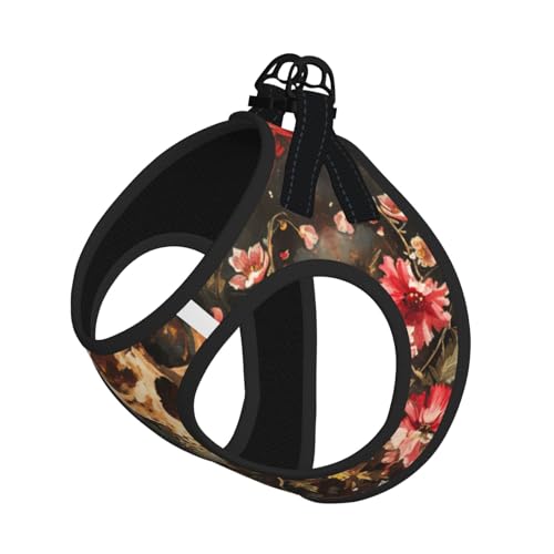 M Haustier-Leine, Hundegeschirr, kleine Größe, Blumen-Totenkopf-Druck, Leinen-Set mit Schnalle, Hundebegleiter, Outdoor-Spaziergänge M Haustier-Leine, Hundegeschirr, kleine Größe, Blumen-Totenkopf-Druck, Leinen-Set mit Schnalle, Hundebegleiter, Outdoor-Spaziergänge von LLOTPQ