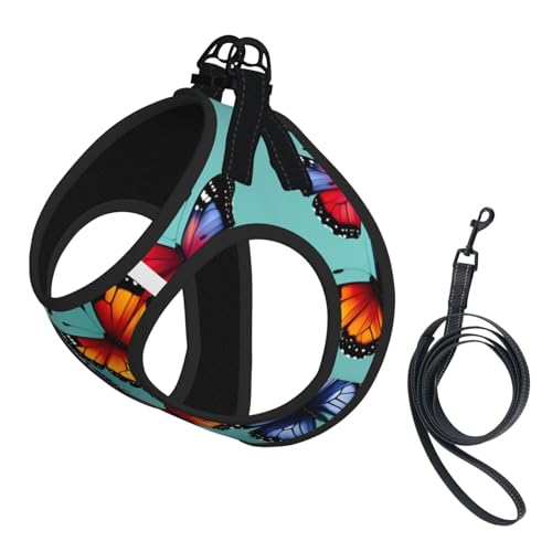 M Haustier-Leine, Hundegeschirr, kleine Größe, Schmetterlings- und Cello-Druck, Leinen-Set mit Schnalle, Hundebegleiter, Outdoor-Spaziergänge M Haustier-Leine, Hundegeschirr, kleine Größe, Schmetterlings- und Cello-Druck, Leinen-Set mit Schnalle, Hundebegleiter, Outdoor-Spaziergänge von LLOTPQ