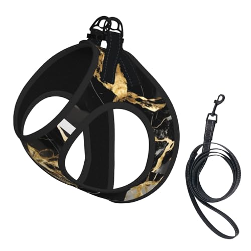 M Haustier-Leine, Hundegeschirr, kleine Größe, schwarze Marmor-Textur, goldener Druck, Leinenset mit Schnalle, Hundebegleiter, Outdoor-Spaziergänge M Haustier-Leine, Hundegeschirr, kleine Größe, schwarze Marmor-Textur, goldener Druck, Leinenset mit Schnalle, Hundebegleiter, Outdoor-Spaziergänge von LLOTPQ
