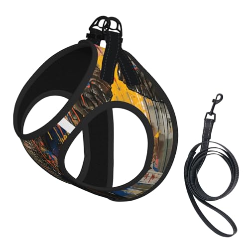 M Pet Leash Vest Dog Harness - Small Size Elephant Print Leash Set with Buckle, Canine Companion Outdoor dog walking M Pet Leash Vest Dog Harness - Small Size Elephant Print Leash Set with Buckle, Canine Companion Outdoor dog walking von LLOTPQ