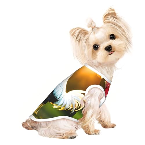 M Pet atmungsaktives ärmelloses T-Shirt – weiche bedruckte dehnbare Weste für kleine, mittelgroße Hunde und Katzen M Pet atmungsaktives ärmelloses T-Shirt – weiche bedruckte dehnbare Weste für kleine, mittelgroße Hunde und Katzen von LLOTPQ