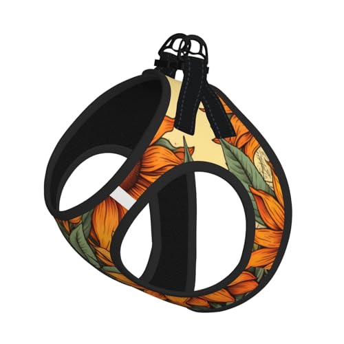 S Haustier-Leine, Hundegeschirr, kleine Größe, Frühlings-Sonnenblumen, Retro-Blumendruck, Leinen-Set mit Schnalle, Hundebegleiter, Outdoor-Spaziergänge S Haustier-Leine, Hundegeschirr, kleine Größe, Frühlings-Sonnenblumen, Retro-Blumendruck, Leinen-Set mit Schnalle, Hundebegleiter, Outdoor-Spaziergänge von LLOTPQ