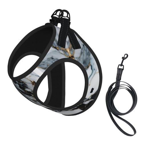 S Haustier-Leine, Hundegeschirr, kleine Größe, Marmor-Druck, Leinen-Set mit Schnalle, Hundebegleiter, Outdoor-Spaziergänge S Haustier-Leine, Hundegeschirr, kleine Größe, Marmor-Druck, Leinen-Set mit Schnalle, Hundebegleiter, Outdoor-Spaziergänge von LLOTPQ