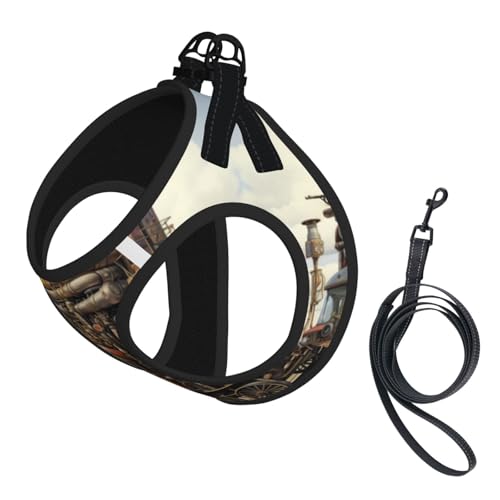 S Pet Leash Vest Dog Harness - Small Size Diversified transportation Print Leash Set with Buckle, Canine Companion Outdoor dog walking S Pet Leash Vest Dog Harness - Small Size Diversified transportation Print Leash Set with Buckle, Canine Companion Outdoor dog walking von LLOTPQ