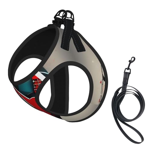 S Pet Leash Vest Dog Harness - Small Sized Treble Love and Music Print Leash Set with Buckle, Canine Companion Outdoor dog walking S Pet Leash Vest Dog Harness - Small Sized Treble Love and Music Print Leash Set with Buckle, Canine Companion Outdoor dog walking von LLOTPQ