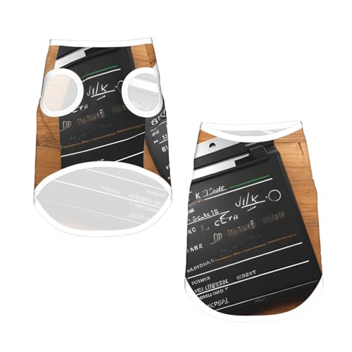 S Pet atmungsaktives ärmelloses T-Shirt – weiche Filmklapperboard-Muster, dehnbare Weste für kleine, mittelgroße Hunde und Katzen S Pet atmungsaktives ärmelloses T-Shirt – weiche Filmklapperboard-Muster, dehnbare Weste für kleine, mittelgroße Hunde und Katzen von LLOTPQ