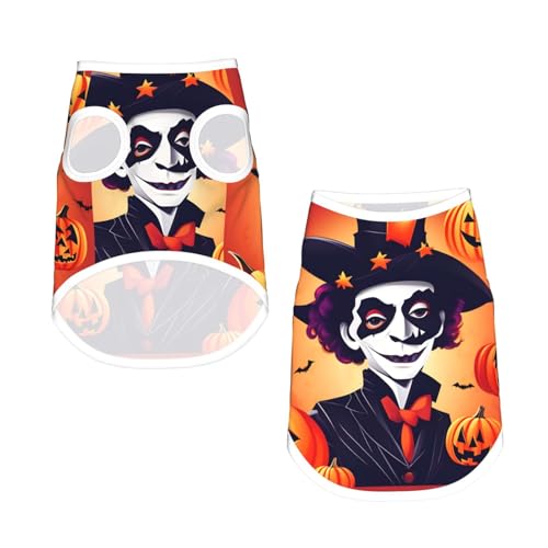 S Pet atmungsaktives ärmelloses T-Shirt – weicher Halloween-Druck, dehnbare Weste für kleine, mittelgroße Hunde und Katzen S Pet atmungsaktives ärmelloses T-Shirt – weicher Halloween-Druck, dehnbare Weste für kleine, mittelgroße Hunde und Katzen von LLOTPQ