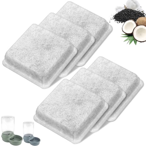 6 Stück Trinkbrunnen Filter Haustier, Weißer Filterschaum Katzenbrunnen Filter, Ersatzfilter für Katzenbrunnen Edelstahl, Cat Fountain Filter mit Kohlefilter und Schaumfilter 6 Stück Trinkbrunnen Filter Haustier, Weißer Filterschaum Katzenbrunnen Filter, Ersatzfilter für Katzenbrunnen Edelstahl, Cat Fountain Filter mit Kohlefilter und Schaumfilter von LLOUSSAK