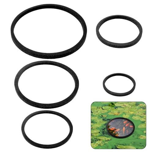 Fisch-Futterring für Aquarien, rund, EVA, schwimmende Pflanze, Korral-/Aquarium-Futterring, Filter-Out, schwimmende Pflanzen, Zubehör, 5 Stück, Schwarz Fisch-Futterring für Aquarien, rund, EVA, schwimmende Pflanze, Korral-/Aquarium-Futterring, Filter-Out, schwimmende Pflanzen, Zubehör, 5 Stück, Schwarz von LLOUSSAK