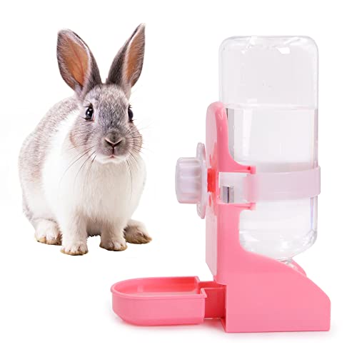 LLSPET Gravity Flow Supply Kaninchen-Wasserflasche, Wasserspender für Mini-Haustiere, Hase, Meerschweinchen, Chinchilla, 500 ml, automatische Wasserflasche von LLSPET