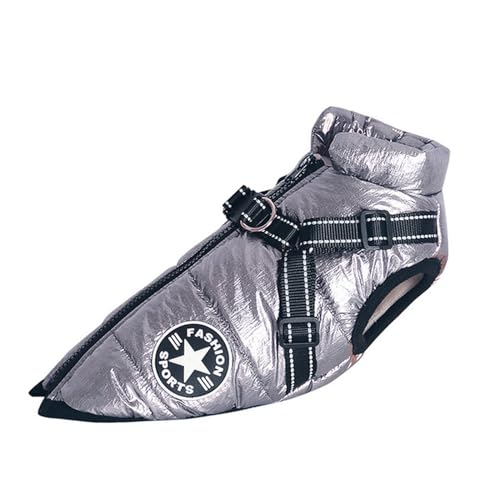 LLaviD Hundekleidung Winter Hundekleidung Für Kleine Hunde Warmes Fleece Große Hundejacke Wasserdichter Haustier Mantel Mit Geschirr Welpe-Silber-l LLaviD Hundekleidung Winter Hundekleidung Für Kleine Hunde Warmes Fleece Große Hundejacke Wasserdichter Haustier Mantel Mit Geschirr Welpe-Silber-l von LLaviD