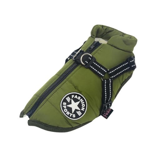 LLaviD Hundekleidung Winter Hundekleidung Für Kleine Hunde Warmes Fleece Große Hundejacke Wasserdichter Haustier Mantel Mit Geschirr Welpe-grün-l LLaviD Hundekleidung Winter Hundekleidung Für Kleine Hunde Warmes Fleece Große Hundejacke Wasserdichter Haustier Mantel Mit Geschirr Welpe-grün-l von LLaviD