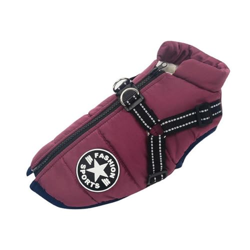 LLaviD Hundekleidung Winter Hundekleidung Für Kleine Hunde Warmes Fleece Große Hundejacke Wasserdichter Haustier Mantel Mit Geschirr Welpe-lila-m LLaviD Hundekleidung Winter Hundekleidung Für Kleine Hunde Warmes Fleece Große Hundejacke Wasserdichter Haustier Mantel Mit Geschirr Welpe-lila-m von LLaviD