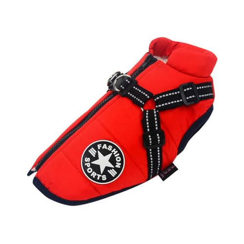 LLaviD Hundekleidung Winter Hundekleidung Für Kleine Hunde Warmes Fleece Große Hundejacke Wasserdichter Haustier Mantel Mit Geschirr Welpe-rot-l LLaviD Hundekleidung Winter Hundekleidung Für Kleine Hunde Warmes Fleece Große Hundejacke Wasserdichter Haustier Mantel Mit Geschirr Welpe-rot-l von LLaviD