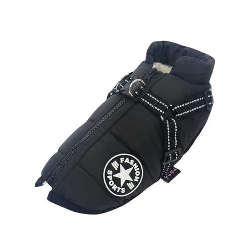LLaviD Hundekleidung Winter Hundekleidung Für Kleine Hunde Warmes Fleece Große Hundejacke Wasserdichter Haustier Mantel Mit Geschirr Welpe-schwarz-l LLaviD Hundekleidung Winter Hundekleidung Für Kleine Hunde Warmes Fleece Große Hundejacke Wasserdichter Haustier Mantel Mit Geschirr Welpe-schwarz-l von LLaviD