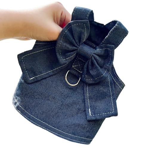 Denim-Hundegeschirr, Sommerkleidung für Welpen, kleine und mittelgroße Chihuahua, Französische Bulldogge, Spazierengehen, Katze, Haustierzubehör, Weste, Größe XXXL Denim-Hundegeschirr, Sommerkleidung für Welpen, kleine und mittelgroße Chihuahua, Französische Bulldogge, Spazierengehen, Katze, Haustierzubehör, Weste, Größe XXXL von LMDO