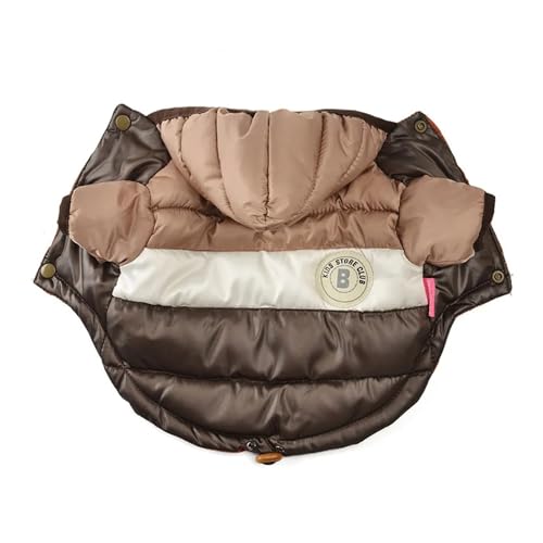 Herbst Winter Haustierkleidung für Hunde mit Kapuze Hundemantel Jacke Warme Welpen Haustierkleidung Chihuahua Französische Bulldogge Kleidung (Farbe: 10, Größe: 10-01) von LMDO