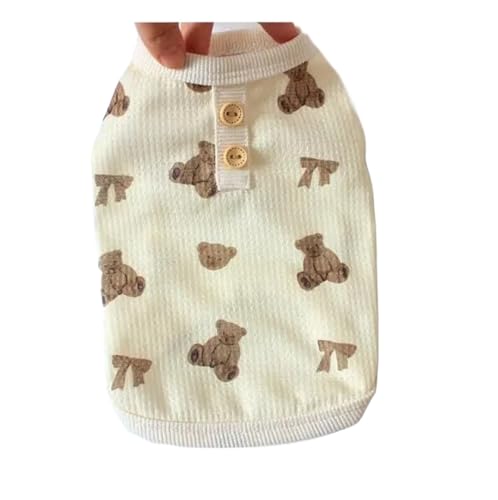 Hunde-Jumpsuit, Bär, Weste, Frühlings- und Sommerkleidung für Teddy, Französische Bulldogge, bequem, atmungsaktiv, Welpenweste, Größe XL Hunde-Jumpsuit, Bär, Weste, Frühlings- und Sommerkleidung für Teddy, Französische Bulldogge, bequem, atmungsaktiv, Welpenweste, Größe XL von LMDO