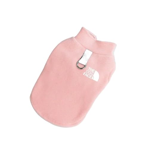 Hundebekleidung für Herbst und Winter, Fleece, warm, für kleine Chihuahua, Bulldoggen, Jacken, Kostüme, Zubehör (Einheitsfarbe, S) von LMDO