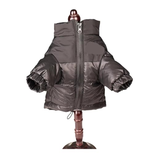 Hundekleidung für den Winter, für große Hunde, Französische Bulldogge, Welpen, warm, winddicht, reflektierend, Chihuahua, Haustier-Outfits (Schwarz, M) von LMDO