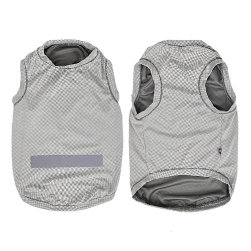 Kühlende Sommer-Haustierkleidung für Welpen, cooler Hundegurt, Katze, sofortige Kühlung, Bulldogge, Haustierkleidung (Schwarz, 19 mm, XXL) von LMDO