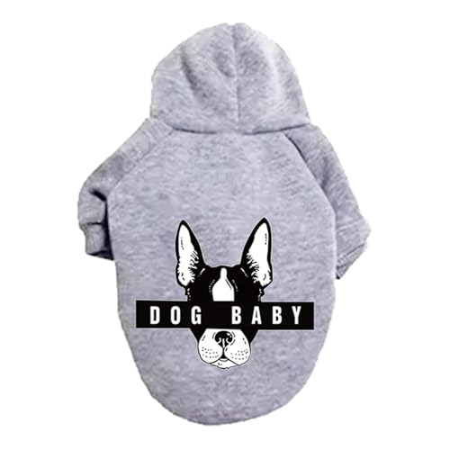 LMDO Fadouke-Kleidung für Herbst und Winter, warme Haustierkleidung, Hundemantel, für kleine Hunde (Schwarz, 19 mm, XL (4,5–6 kg) von LMDO