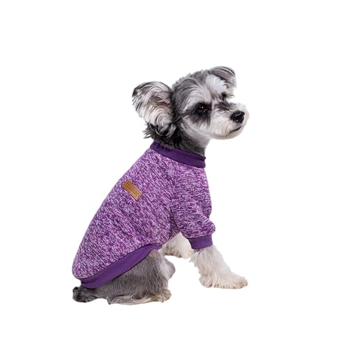 LMDO Hält Sie warm, Kätzchen, Welpen, Kleidung für kleine Hunde, Französische Bulldogge, Sweatshirt, Haustiere, Hunde, Katzen, Jacke, Mantel, klassische Chihuahua-Kleidung (lila, XS) von LMDO