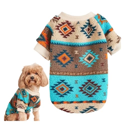 LMDO Hundepullover für kleine Hunde, mit Aufdruck, warm, für den Winter, Pudel, Schnauzer, Bichon, Pullover, Maskotta, Kleidung (A,XL) von LMDO