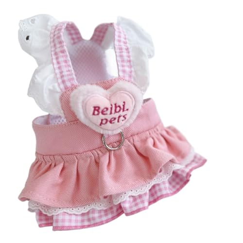 LMDO Niedlicher Jeansrock für Katzen und Hunde, dünner Denim-Traktionsrock, Teddy, Welpen, Zwergspitz, Sommerkleidung, Gurte, Kleidung, Haustierbedarf (S) von LMDO