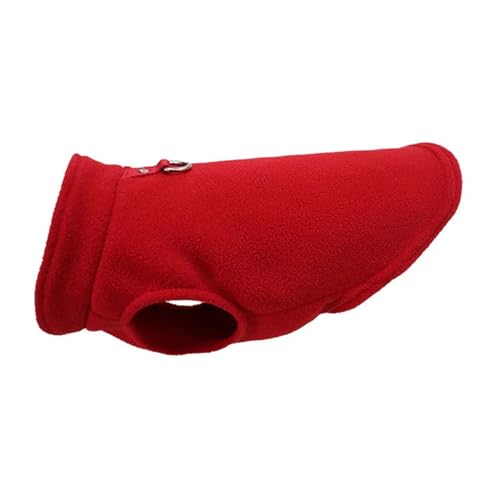LMDO Weiche Fleece-Haustierkleidung für kleine Hunde, warme Winterjacke, Welpen, Katzen, Weste mit D-Ring, Französische Bulldogge, Yorkie, Chihuahua, Rot, Größe XL LMDO Weiche Fleece-Haustierkleidung für kleine Hunde, warme Winterjacke, Welpen, Katzen, Weste mit D-Ring, Französische Bulldogge, Yorkie, Chihuahua, Rot, Größe XL von LMDO