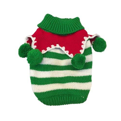 LMDO Weihnachtliches Hundekostüm für Welpen, Katzen, Dekoration, Chihuahua-Outfit für kleine Rassen, Hundekleid (Stil E, XL) von LMDO