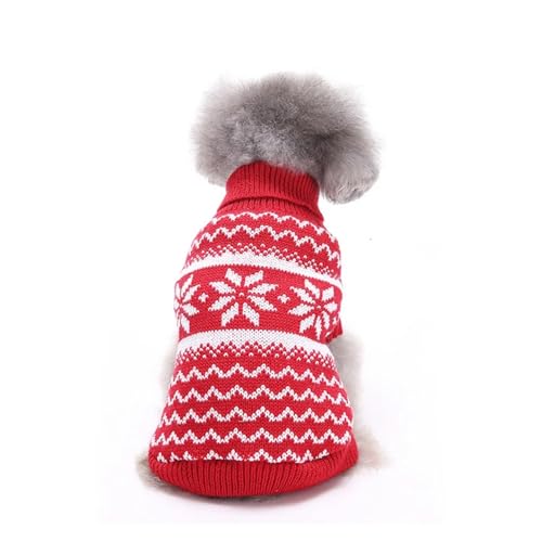 Weihnachtliche Haustier-Katzenbekleidung für Welpen, Hunde, Katzenkleidung für Haustiere, Hunde, Mantel, Chihuahua-Jacke, gestrickt, Halloween, Katzenpullover (Marineblau, Größe S) von LMDO