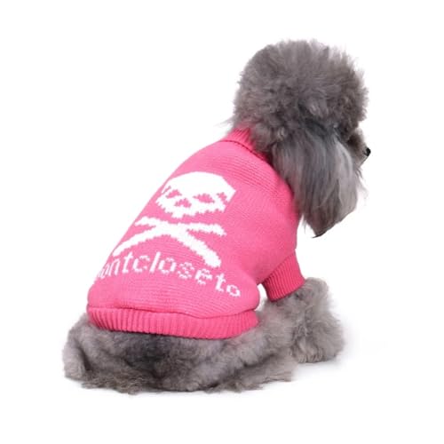 Weihnachtliche Haustier-Kleidung für Welpen, Hunde, Katzenkleidung für Haustiere, Hunde, Mantel, Chihuahua-Jacke, gestrickt, Halloween, Katzenpullover (Grau, XXL) von LMDO