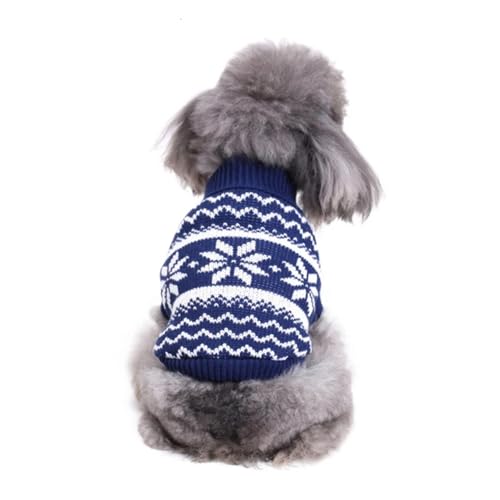 Weihnachtliche Haustier-Kleidung für Welpen, Hunde, Katzenkleidung für Haustiere, Hunde, Mantel, Chihuahua-Jacke, gestrickt, Halloween, Katzenpullover (Schwarz, M) von LMDO