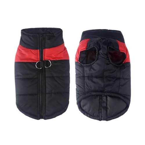 Winter-Hundekleidung, warm, für große Hunde, Welpenkleidung, wasserdichte Haustierweste, Jacke für kleine, mittelgroße und große Hunde, Golden Retriever (Rot, XXL) von LMDO