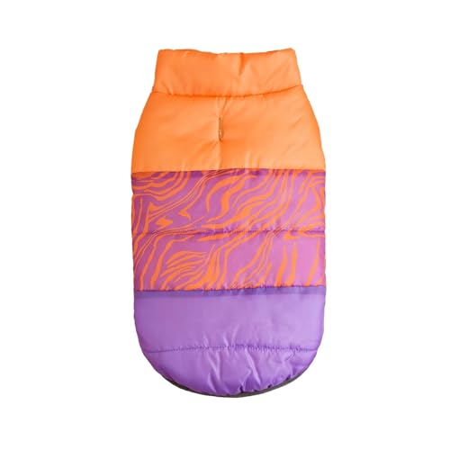 Wintermantel für Hunde, Winterkleidung, warme Hundekleidung für kleine Hunde, Weihnachten, großer Hundemantel, Winterkleidung, Chihuahua (Farbe: Lila, Größe: XXXL) von LMDO