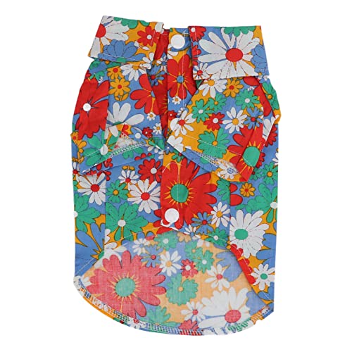 Hawaii -Stil Haustier T Shirt Hunde Katze Sommerweste Süßes Haustier Kostüm Geeignetes kleine mittelgroße Hunde Katzen Katzen (L) von LMHHMIN