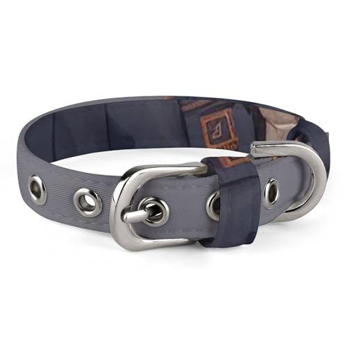 Safe Personalisiertes Hundehalsband, Anime, Mädchen im Rock, verstellbar, für mittelgroße und kleine Hunde und Katzen Safe Personalisiertes Hundehalsband, Anime, Mädchen im Rock, verstellbar, für mittelgroße und kleine Hunde und Katzen von LMHLDSC