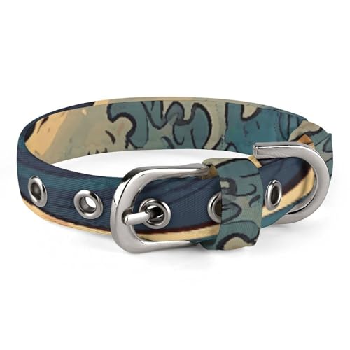 Safe Personalisiertes Hundehalsband, Anime-Stil, Katze, verstellbar, für mittelgroße und kleine Hunde und Katzen Safe Personalisiertes Hundehalsband, Anime-Stil, Katze, verstellbar, für mittelgroße und kleine Hunde und Katzen von LMHLDSC