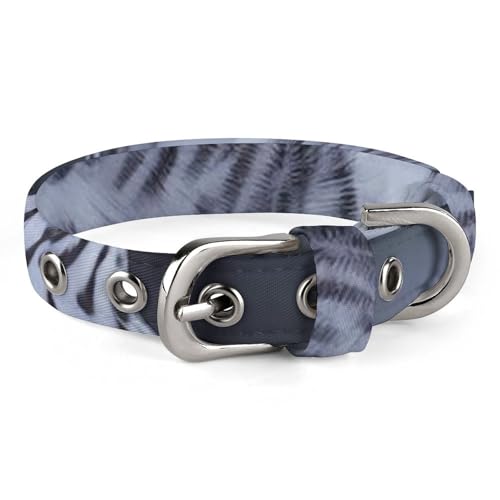 Safe Personalisiertes Hundehalsband, Arktische Eule, verstellbares Haustierhalsband für mittelgroße und kleine Hunde und Katzen von LMHLDSC
