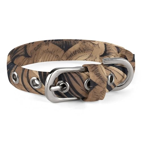 Safe Personalisiertes Hundehalsband, Cartoon-Löwe, verstellbar, für mittelgroße und kleine Hunde und Katzen von LMHLDSC