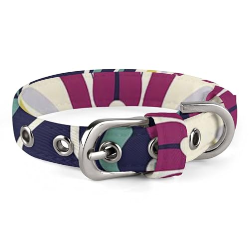 Safe Personalisiertes Hundehalsband, Grau und Magenta, verstellbar, für mittelgroße und kleine Hunde und Katzen Safe Personalisiertes Hundehalsband, Grau und Magenta, verstellbar, für mittelgroße und kleine Hunde und Katzen von LMHLDSC