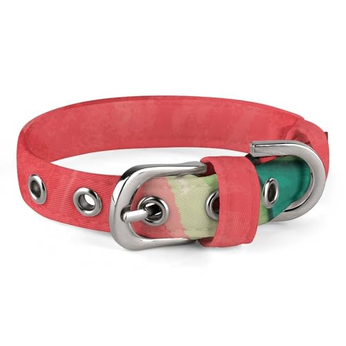 Safe Personalisiertes Hundehalsband, Traum-Wassermelone, verstellbar, für mittelgroße und kleine Hunde und Katzen Safe Personalisiertes Hundehalsband, Traum-Wassermelone, verstellbar, für mittelgroße und kleine Hunde und Katzen von LMHLDSC