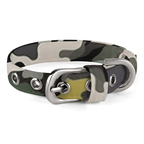Safe Personalisiertes Hundehalsband, abstraktes Camouflage, verstellbar, für mittelgroße und kleine Hunde und Katzen Safe Personalisiertes Hundehalsband, abstraktes Camouflage, verstellbar, für mittelgroße und kleine Hunde und Katzen von LMHLDSC