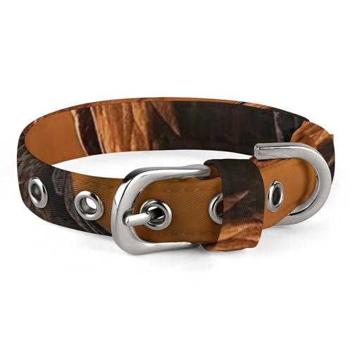 Safe Personalisiertes Hundehalsband, goldener Sonnenuntergang, Weißkopfseeadler, verstellbares Haustierhalsband für mittelgroße und kleine Hunde und Katzen von LMHLDSC